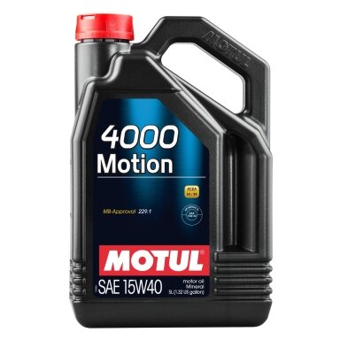 MOTUL 4000 MOTION 15W40 5L variklio alyva