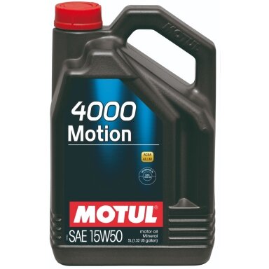 MOTUL 4000 MOTION 15W50 5L variklio alyva