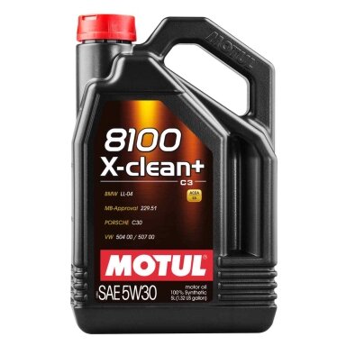 MOTUL 8100 X-Clean + 5W30 5L variklio alyva