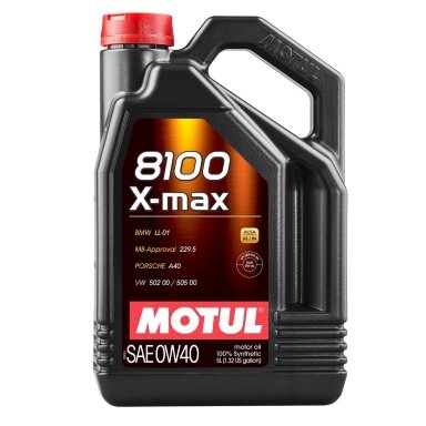 MOTUL 8100 X-MAX 0W40 5L variklio alyva