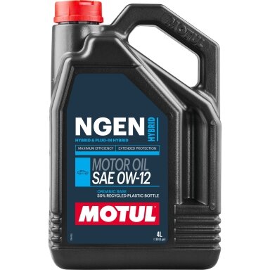 MOTUL NGEN HYBRID 0W12 4L variklio alyva