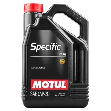 MOTUL Specific 17 FE 0W-20 5L variklio alyva