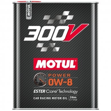 MOTUL 0W8 300V Power 2L variklio alyva MOTUL 0W8 300V Power 2L variklio alyva