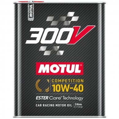 MOTUL 10W40 300V Competition 2L variklio alyva MOTUL 10W40 300V Competition 2L variklio alyva