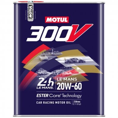 MOTUL 20W60 300V Le Mans 100 metų 2L variklio alyva MOTUL 20W60 300V Le Mans 100 metų 2L variklio alyva