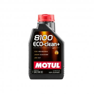 MOTUL 8100 Eco-Clean+ 5W30 1L variklio alyva MOTUL 8100 Eco-Clean+ 5W30 1L variklio alyva