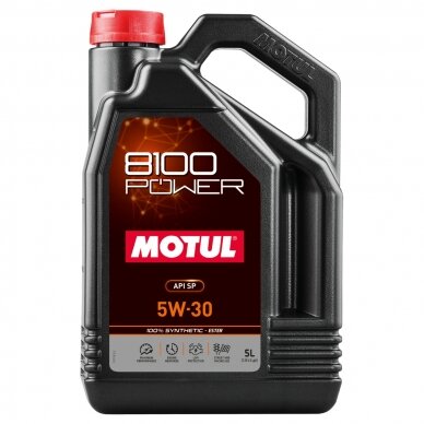 MOTUL 8100 POWER 5W30 5L variklio alyva MOTUL 8100 POWER 5W30 5L variklio alyva
