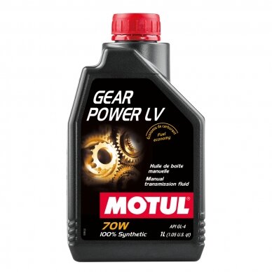 MOTUL Gear Power LV 70W 1L pavarų dėžės alyva MOTUL Gear Power LV 70W 1L pavarų dėžės alyva