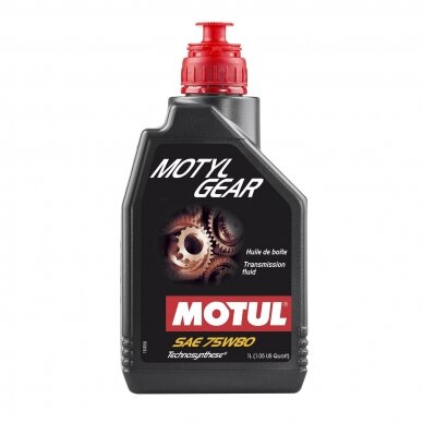 MOTUL MOTYLGEAR 75W80 1L pavarų dėžės alyva MOTUL MOTYLGEAR 75W80 1L pavarų dėžės alyva