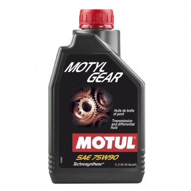 MOTUL MOTYLGEAR 75W90 1L pavarų dėžės alyva MOTUL MOTYLGEAR 75W90 1L pavarų dėžės alyva