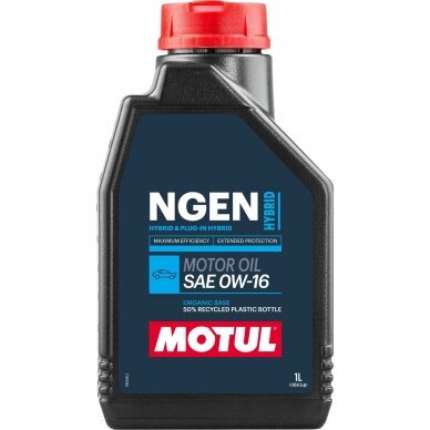 MOTUL NGEN HYBRID 0W16 1L variklio alyva MOTUL NGEN HYBRID 0W16 1L variklio alyva