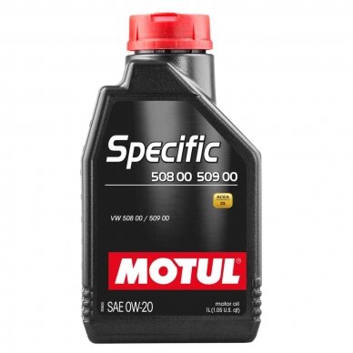 MOTUL Specific 508 00 509 00 0W20 1L variklio alyva MOTUL Specific 508 00 509 00 0W20 1L variklio alyva