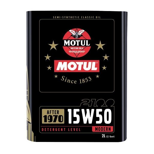 MOTUL Classic 2100 15W50 2L variklio alyva MOTUL Classic 2100 15W50 2L variklio alyva