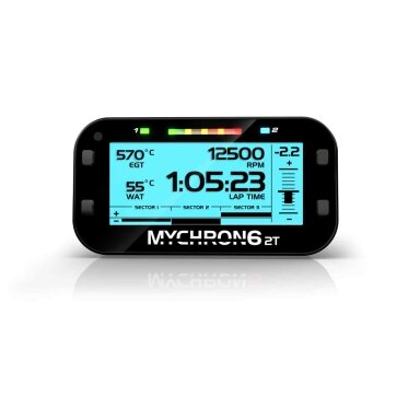 MyChron 6 2T AIM su juodu TR laidų komplektu + M5 vandens temperatūros jutikliu