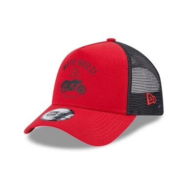 NEW ERA Moto GUZZI Heritage Trucker kepurė, raudona