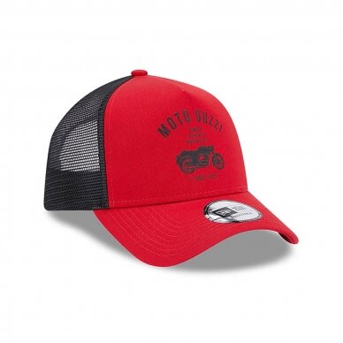 NEW ERA Moto GUZZI Heritage Trucker kepurė, raudona 2