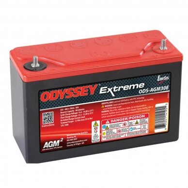 ODYSSEY PC950 Extreme Racing 30 34 A/h švino baterija, 950 A paleidimo galia, matmenys 250x97x156 mm ODYSSEY PC950 Extreme Racing 30 34 A/h švino baterija, 950 A paleidimo galia, matmenys 250x97x156 mm