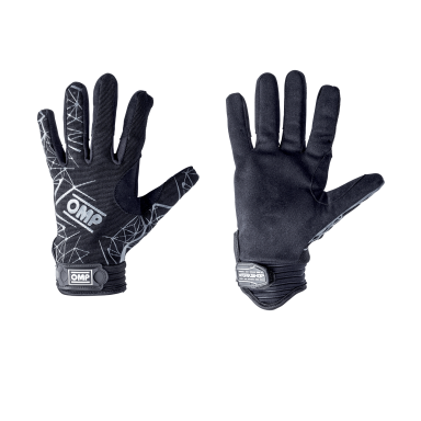 OMP EVO juodos mechaniko pirštinės