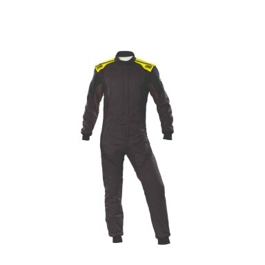 OMP FIRST EVO FIA 8856 2018 kostiumas antracito juodai geltonas