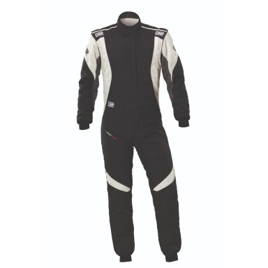 OMP FIRST EVO FIA 8856 2018 Juodas ir baltas kostiumas