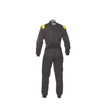 OMP FIRST S FIA 8856 2018 Antracito neoninės geltonos spalvos kostiumas