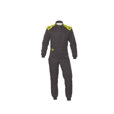 OMP FIRST S FIA 8856 2018 Antracito neoninės geltonos spalvos kostiumas