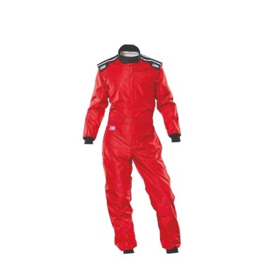 OMP KS 4 CIK FIA 1 lygio vaikiškas kartingo kostiumas, raudonas