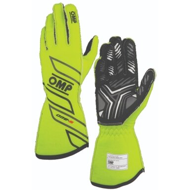 OMP ONE S FIA 8856 2018 geltonos pirštinės