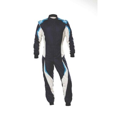 OMP TECNICA EVO FIA 8856 2018 Tamsiai mėlyna, balta, žydra kombinezonas