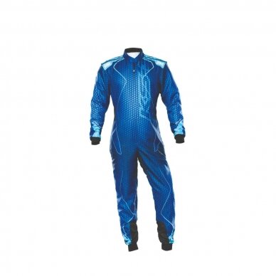 OMP KS 3 ART CIK FIA 2 lygio tamsiai mėlynas kartingo kostiumas OMP KS 3 ART CIK FIA 2 lygio tamsiai mėlynas kartingo kostiumas