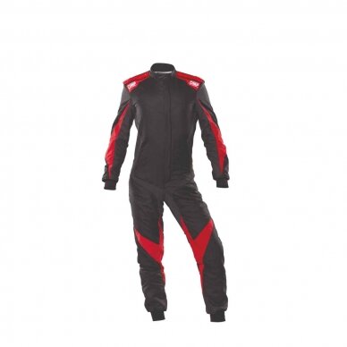 OMP ONE EVO X FIA 8856 2018 Juodas raudonas kostiumas