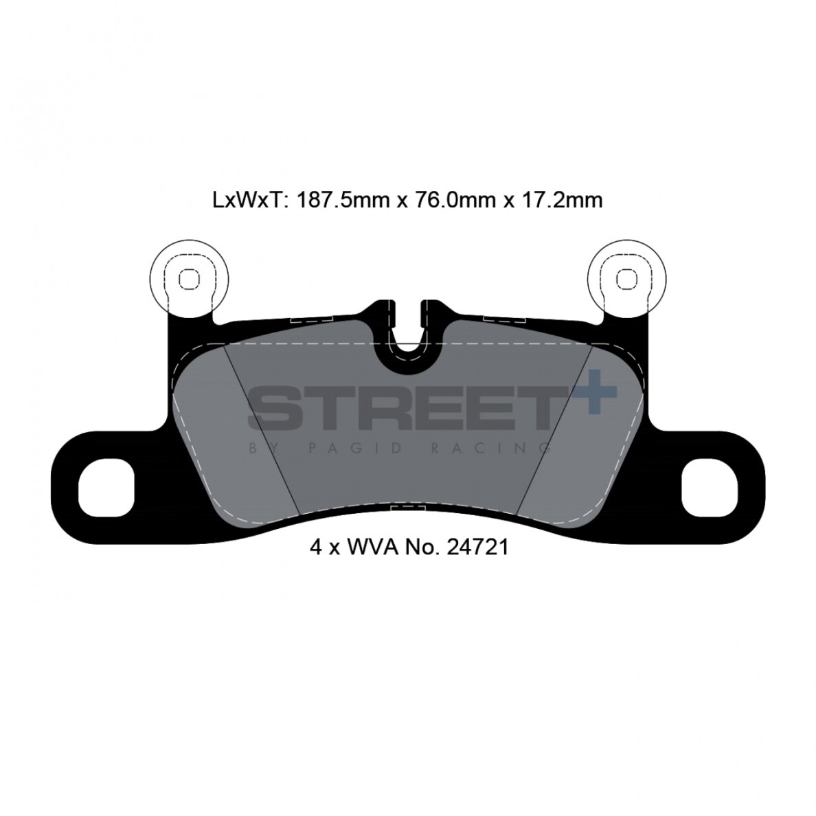 PAGID STREET Plus T8091 stabdžių trinkelės PAGID STREET Plus T8091 stabdžių trinkelės