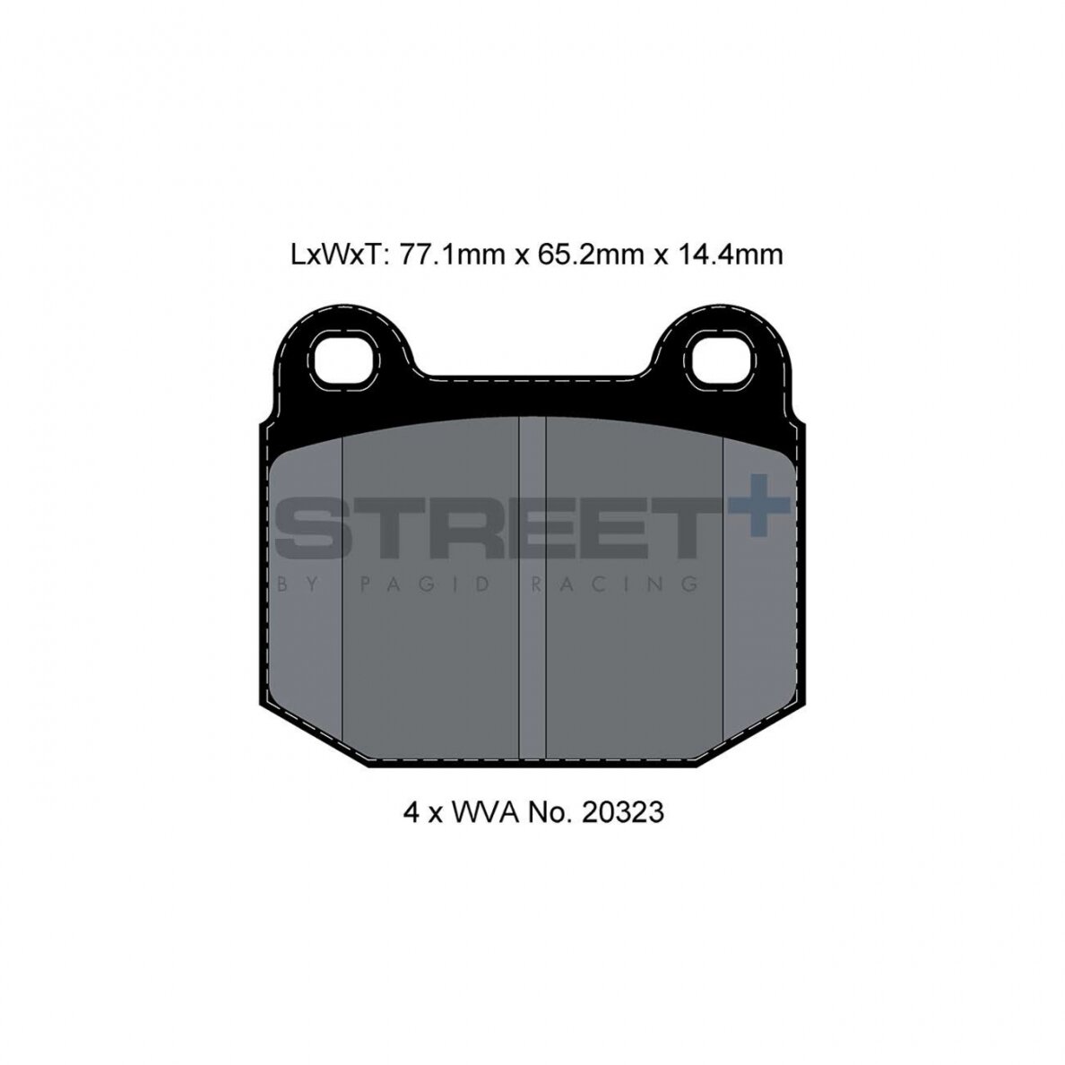 PAGID STREET Plus T8148 stabdžių trinkelės