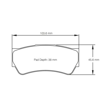 PAGID stabdžių trinkelės Form 8049 Compound RS34