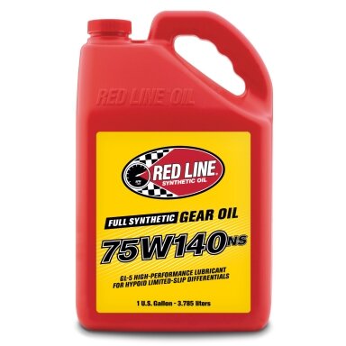 Pavarų dėžės alyva RED LINE 75W140NS GL-5 3.78L