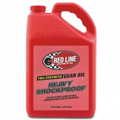 RED LINE Heavy Shockproof 75W250 pavarų dėžės alyva 3,78 l RED LINE Heavy Shockproof 75W250 pavarų dėžės alyva 3,78 l