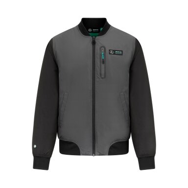 MERCEDES AMG Fanwear pilka bomberio stiliaus striukė vyrams