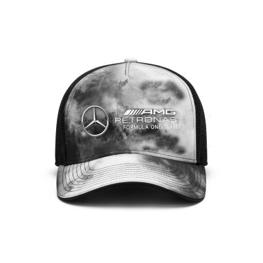 MERCEDES AMG Tie Dye pilka trucker kepurė