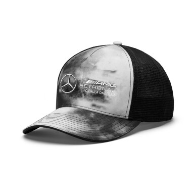 MERCEDES AMG Tie Dye pilka trucker kepurė