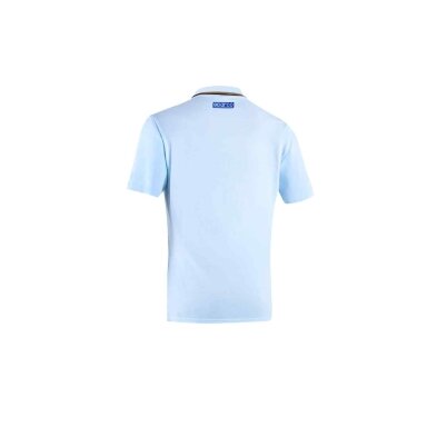 SPARCO X GULF PIQUET polo marškinėliai, dangaus mėlynos spalvos