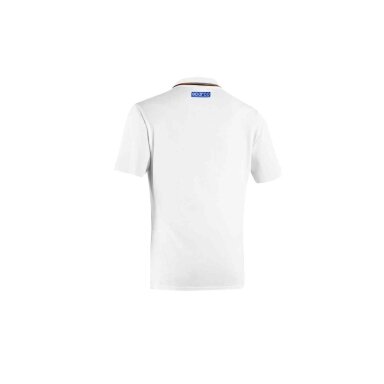 SPARCO X GULF PIQUET balta polo marškinėliai