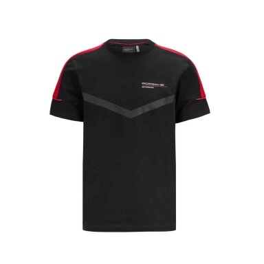 PORSCHE MOTORSPORT 2021 juodi PR marškinėliai vyrams