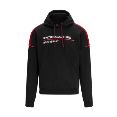 Juoda PORSCHE MOTORSPORT džemperis su gobtuvu vyrams