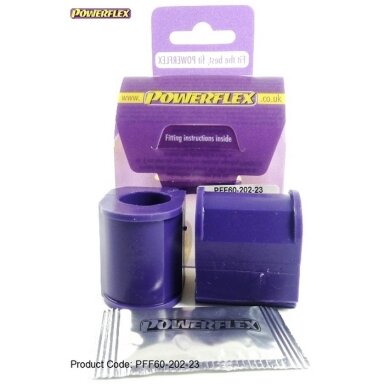 POWERFLEX Standartiniai tylūs blokai, skirti RENAULT 19 / Clio Williams / Clio II ir Twingo II Vidinis priekinis stabilizatorius 23 mm Nr. 2