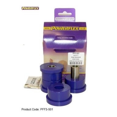 POWERFLEX Standartiniai tylūs blokai, skirti AUDI S3 MK1 arba TT MK1 Priekinis priekinis trikampis 45,5 mm n°1
