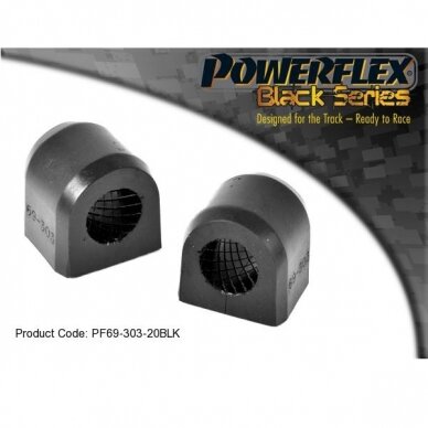 POWERFLEX Black Series tylūs blokai SUBARU Impreza priekinės stabilizatoriaus strypo Nr. 3 ir galinės stabilizatoriaus strypo Nr. 9 20 mm
