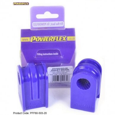 POWERFLEX standartiniai tylūs blokai, skirti RENAULT Clio III RS 197 AG ir Mégane II priekinės stabilizatoriaus 20 mm Nr. 3 POWERFLEX standartiniai tylūs blokai, skirti RENAULT Clio III RS 197 AG ir Mégane II priekinės stabilizatoriaus 20 mm Nr. 3