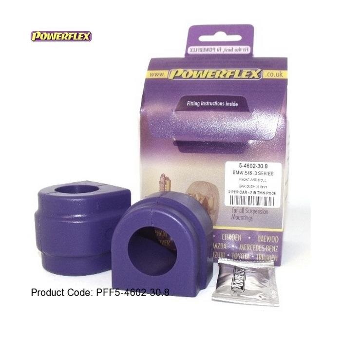 POWERFLEX Standartiniai tylūs blokai BMW 3 serijos E46 galiniam stabilizatoriui 22,5 mm Nr. 4