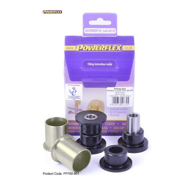 POWERFLEX Standartiniai tylūs blokai RENAULT Clio III Priekinis trikampis – priekinis Nr. 1 POWERFLEX Standartiniai tylūs blokai RENAULT Clio III Priekinis trikampis – priekinis Nr. 1