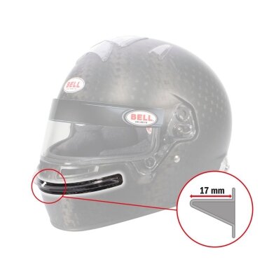 Priekinis spoileris BELL HP77/HP7/RS7 šalmui - XL dydis (17 mm)